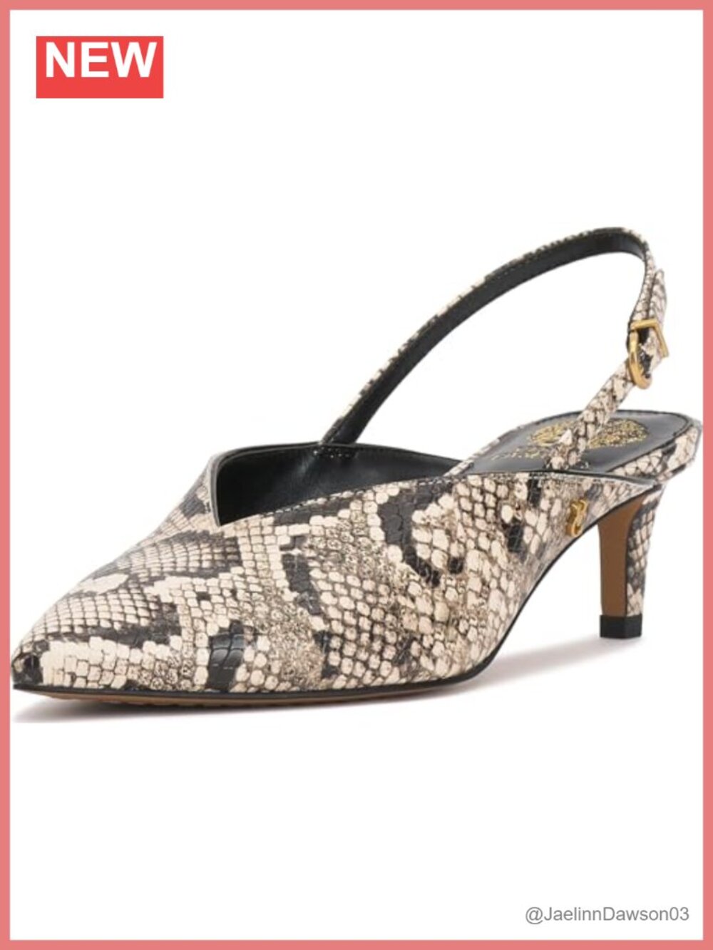 Faux Leather Slingback Kitten Heel Pumps Pointed Toe Suede